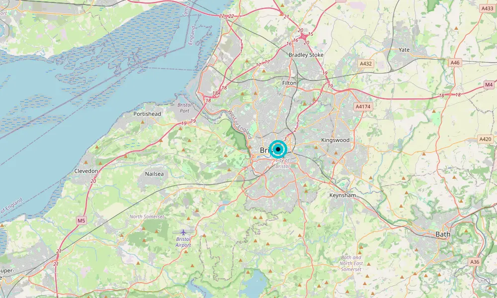 Map of our delivery coverage in Bristol