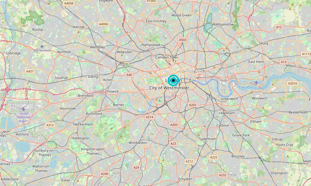 Map of our delivery coverage in London